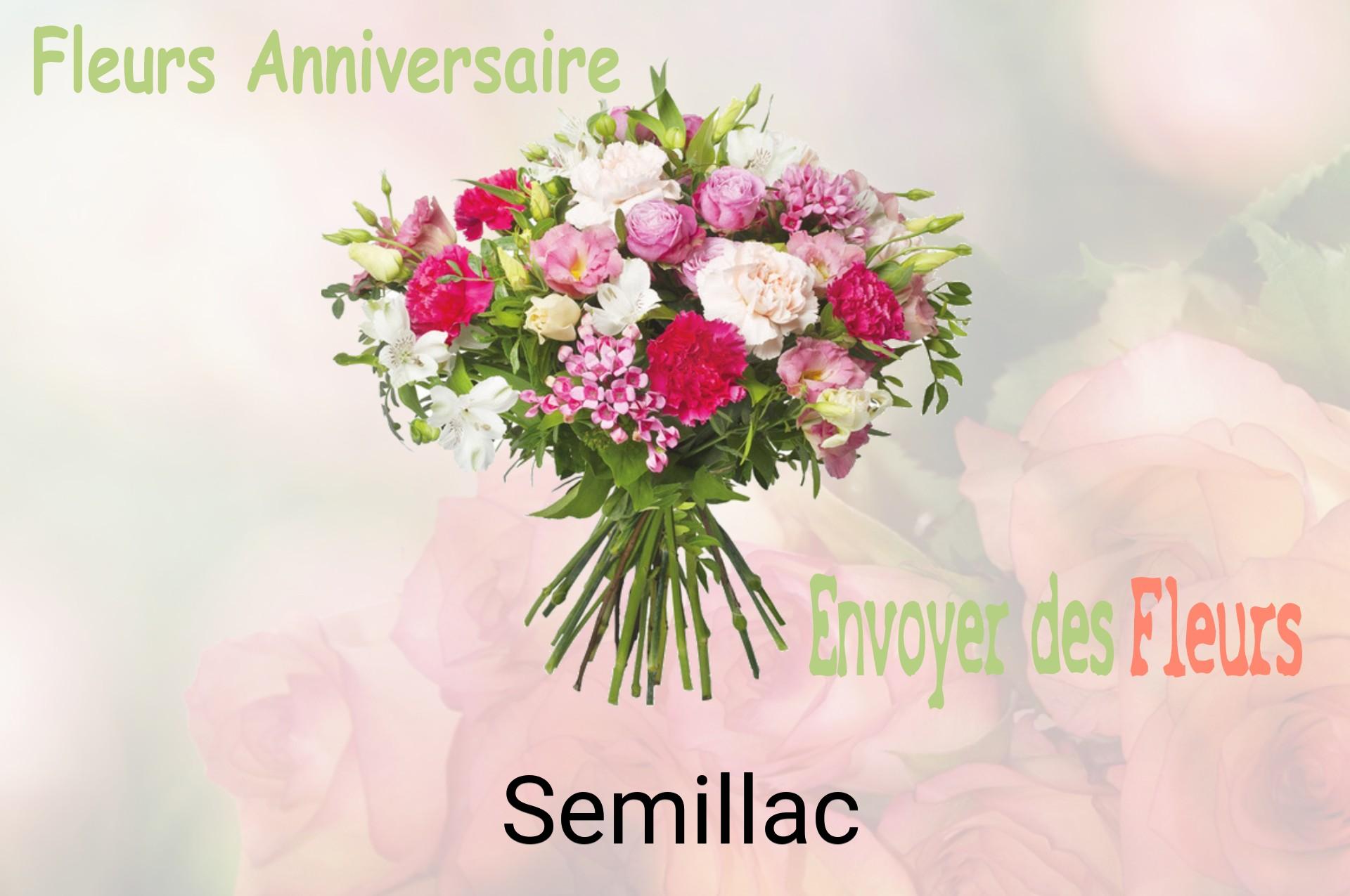 Bouquet de fleurs d’anniversaire livré à Semillac